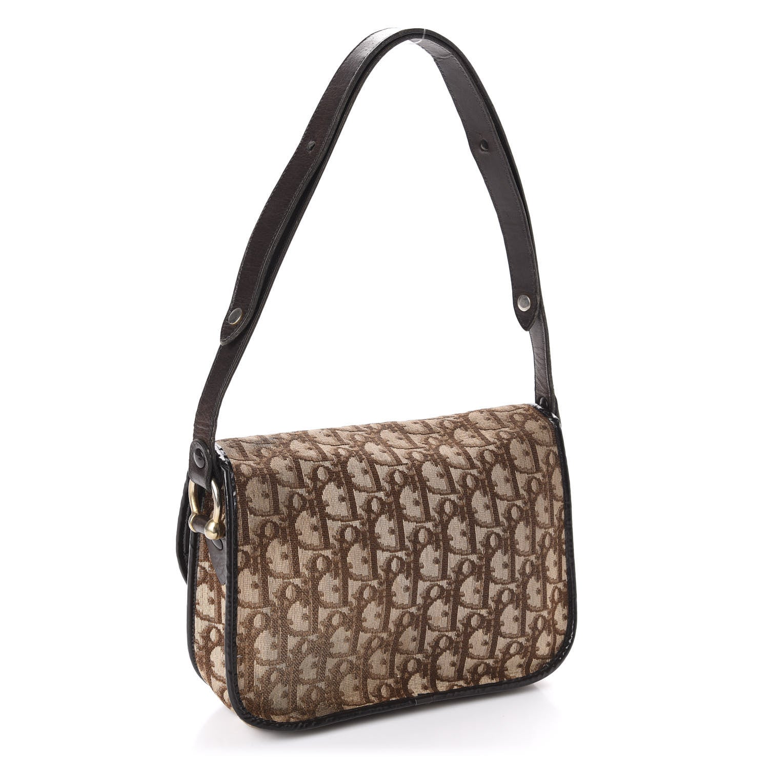 Christian Dior Monogram Shoulder Bag Brown 3 of 10