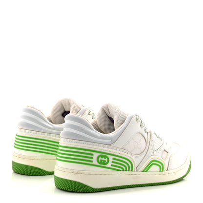 Gucci Demetra GG Supreme Monogram Womens Basket Low Top Sneakers 35 Great White Green 5 of 11