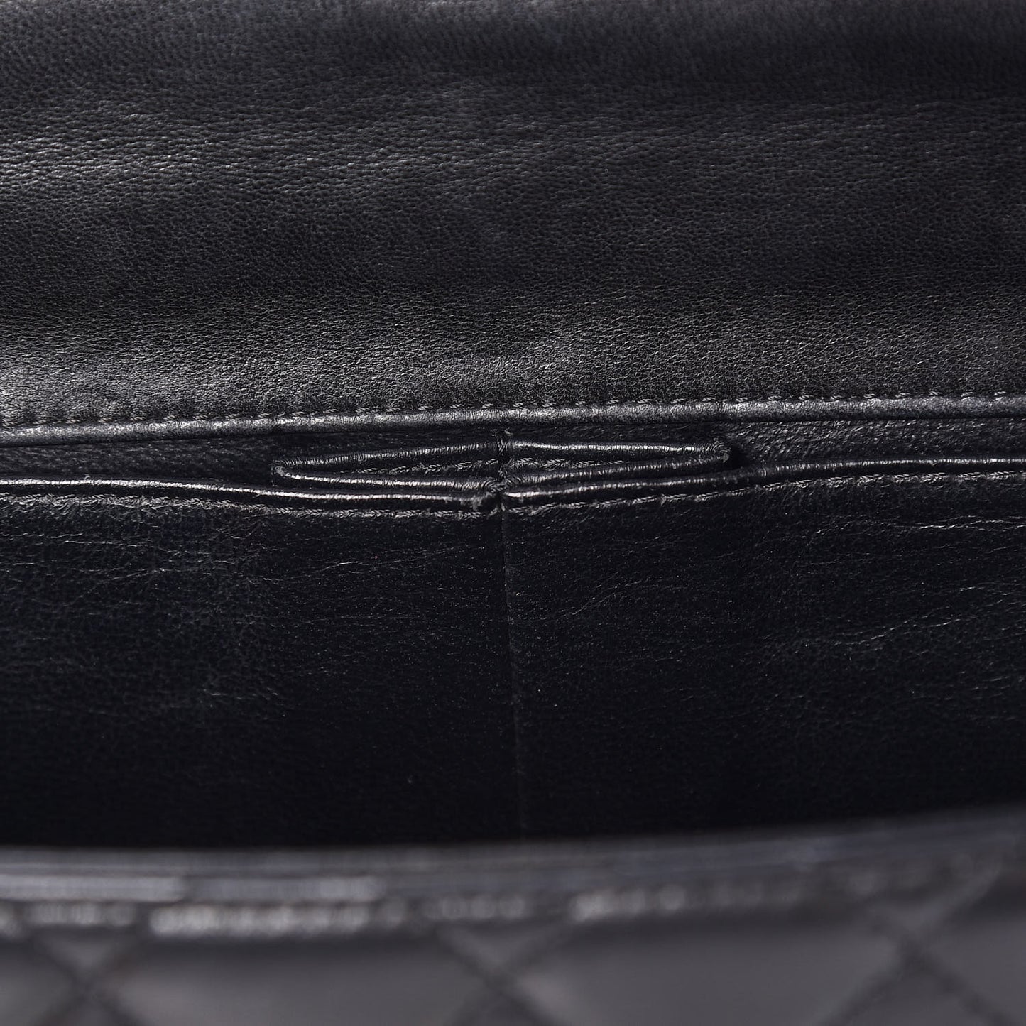 Lambskin Quilted East West Flap Black