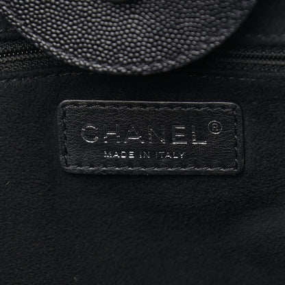 Chanel Caviar Medium Studded Deauville Tote Black 6 of 12