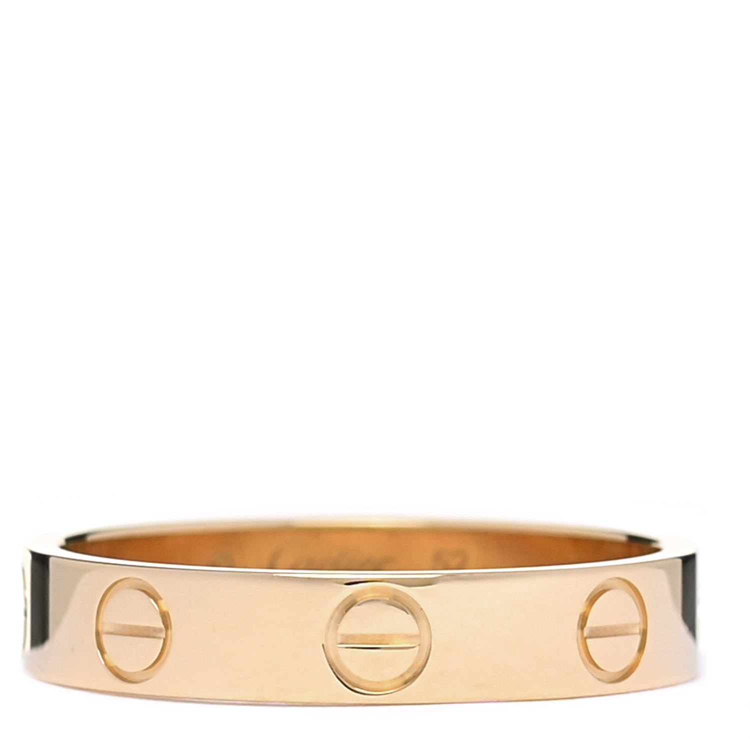 Cartier 18K Yellow Gold 3.5mm LOVE Wedding Band Ring 52 6 1 of 5