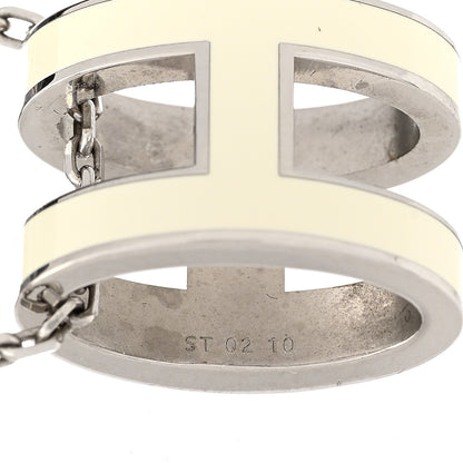 Hermes Palladium Pop H Pendant Necklace White 6 of 7