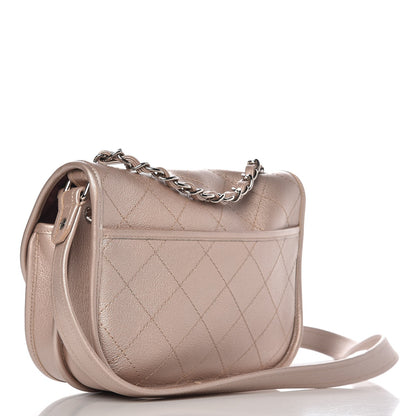Chanel Metallic Calfskin Quilted Jungle Stroll Messenger Bag Gold 4 of 9