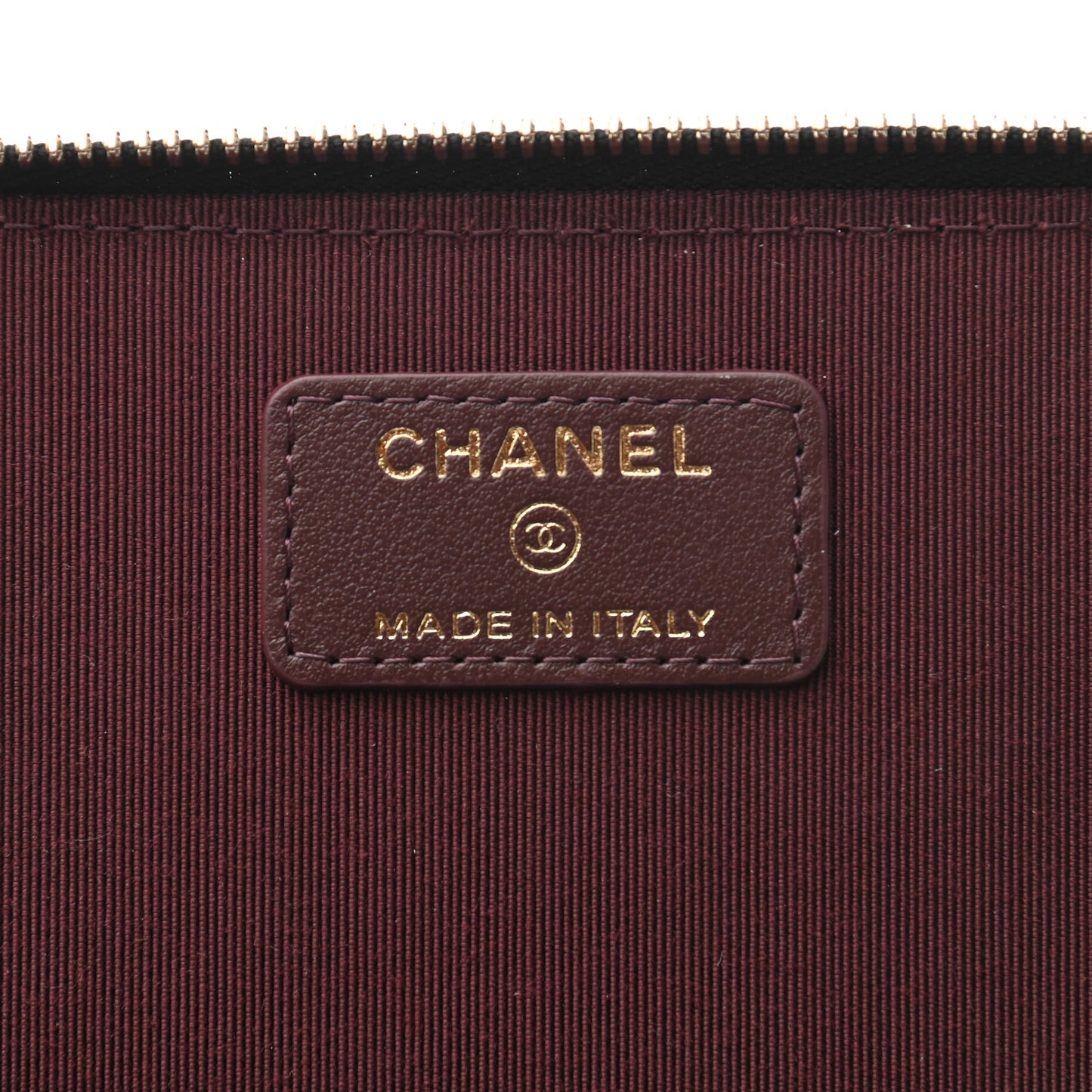 Caviar Quilted Small Vanity Case With Chain Black