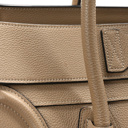 Celine Drummed Calfskin Mini Luggage Dune 10 of 10