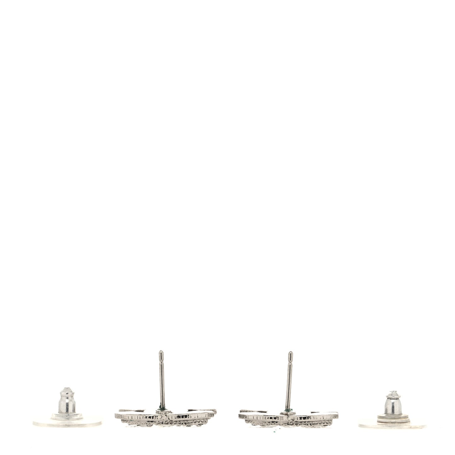 Crystal Mini Timeless CC Earrings Silver