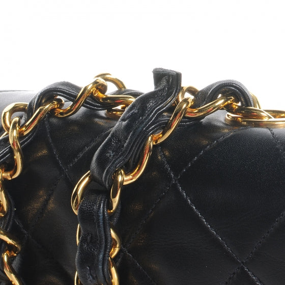 Lambskin XL Jumbo Flap Black