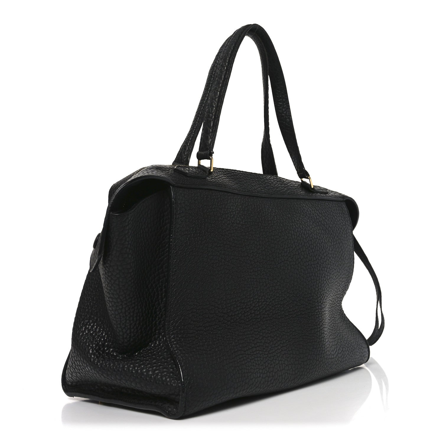 Celine Bullhide Calfskin Medium Ring Bag Black 4 of 18