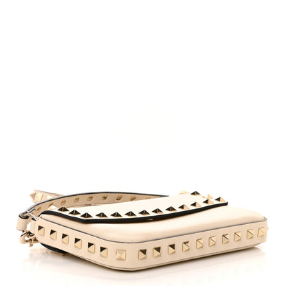 Valentino Garavani Calfskin Rockstud Crossbody Pouch Light Ivory 4 of 9
