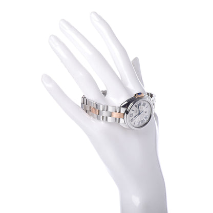 Cartier Stainless Steel 18K Pink Gold 31mm Cle De Automatic Watch 2 of 9