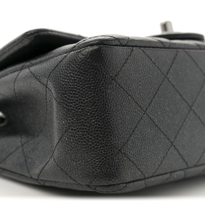 Chanel Iridescent Caviar Quilted Mini Rectangular Flap Black 9 of 10