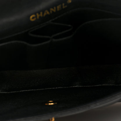 Chanel Lambskin East West Chocolate Bar Flap Black 5 of 10