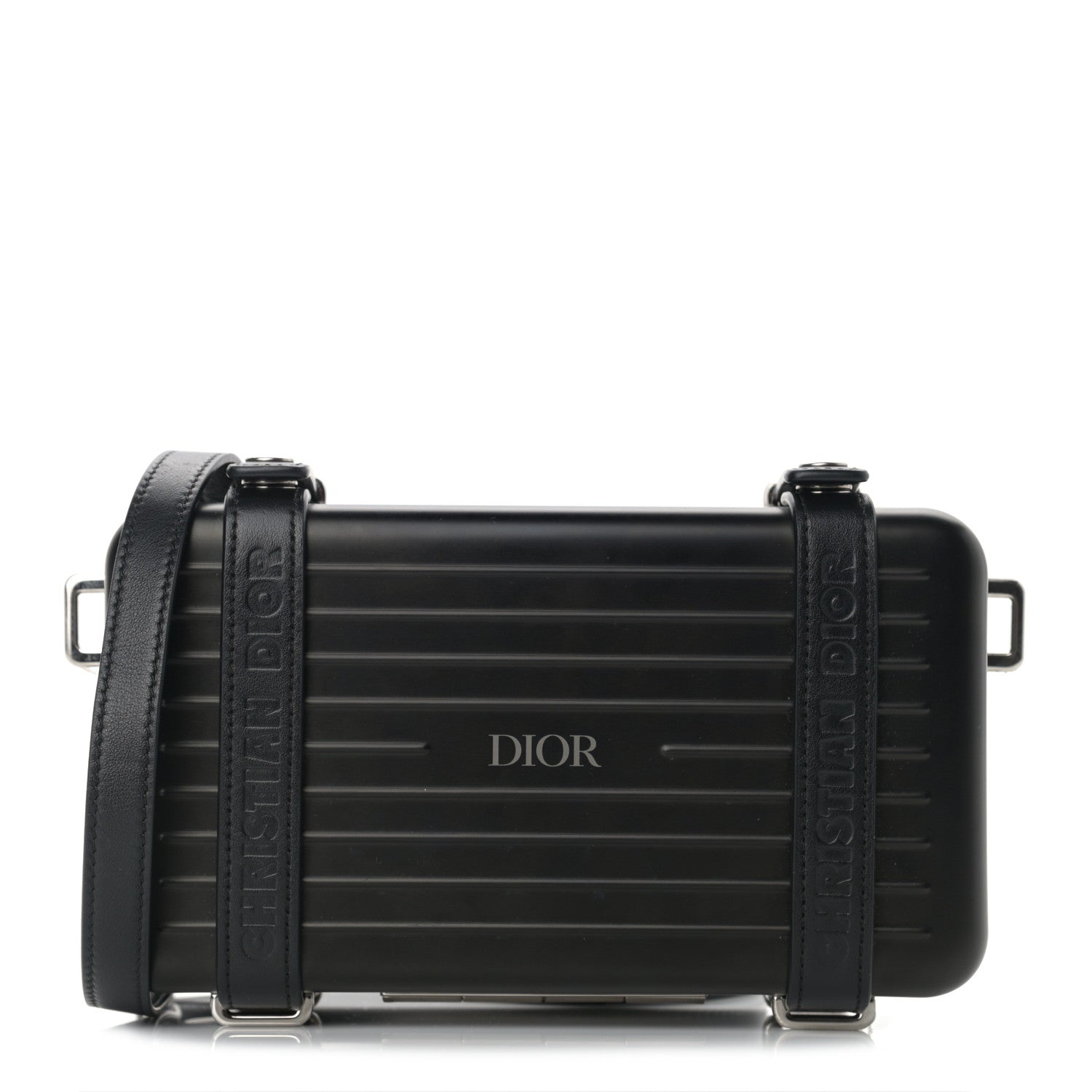 Christian Dior X RIMOWA Aluminum Personal Clutch On Strap Black 1 of 10