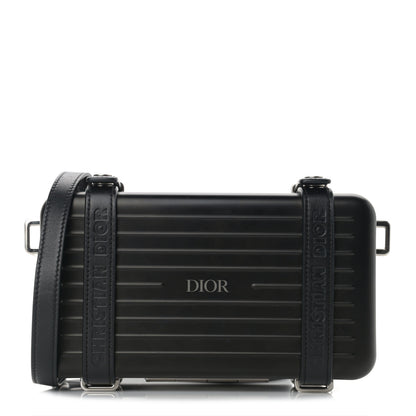Christian Dior X RIMOWA Aluminum Personal Clutch On Strap Black 1 of 10