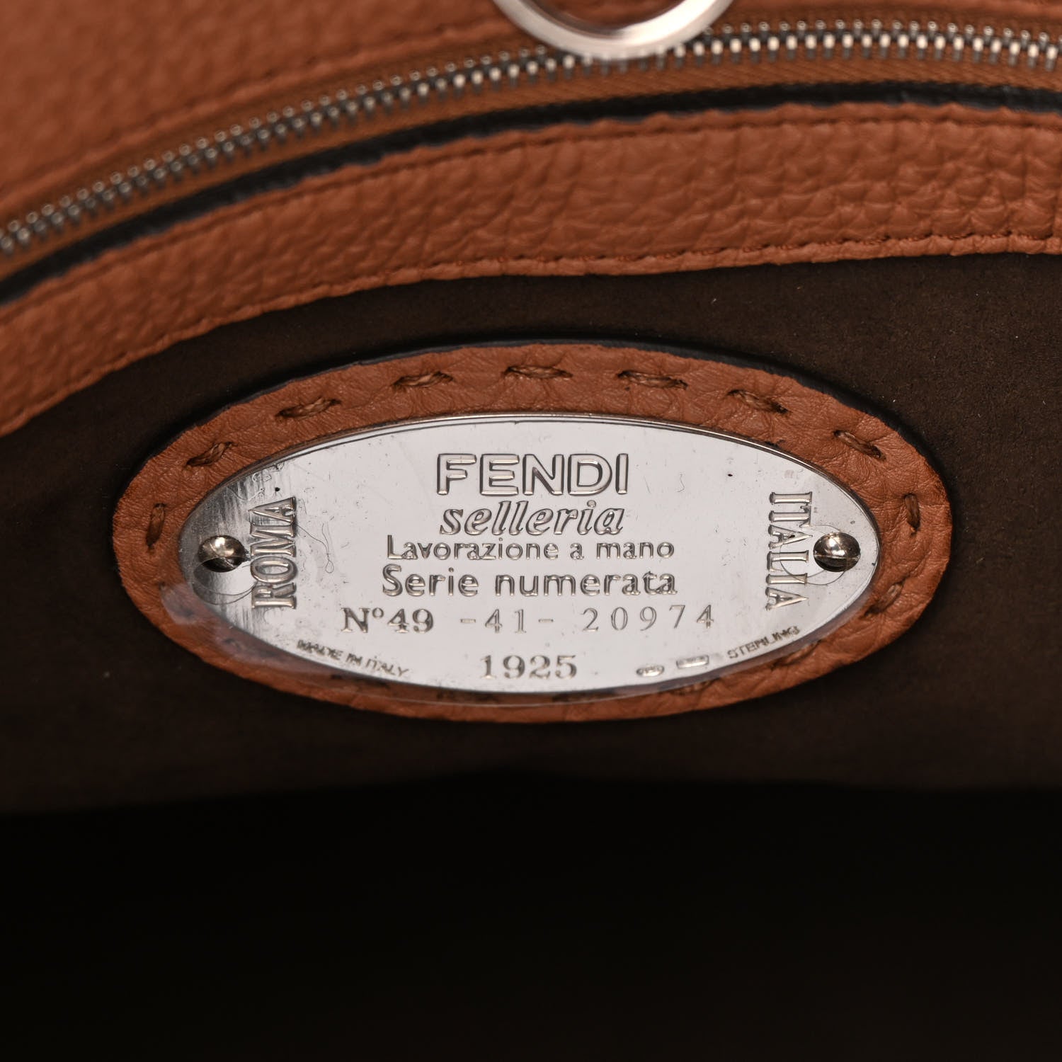 Fendi Cuoio Romano Selleria Large Anna Bucket Bag Mou 6 of 15