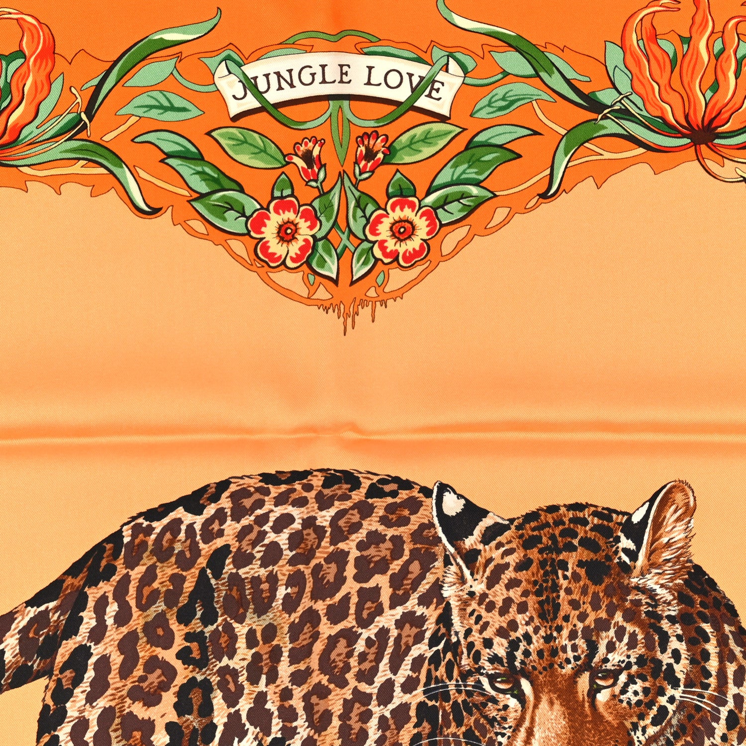 Hermes Silk Jungle Love Rainbow Scarf 90 4 of 4