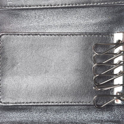 Chanel Lambskin Vertical Quilted 6 Key Holder Black 13 of 16
