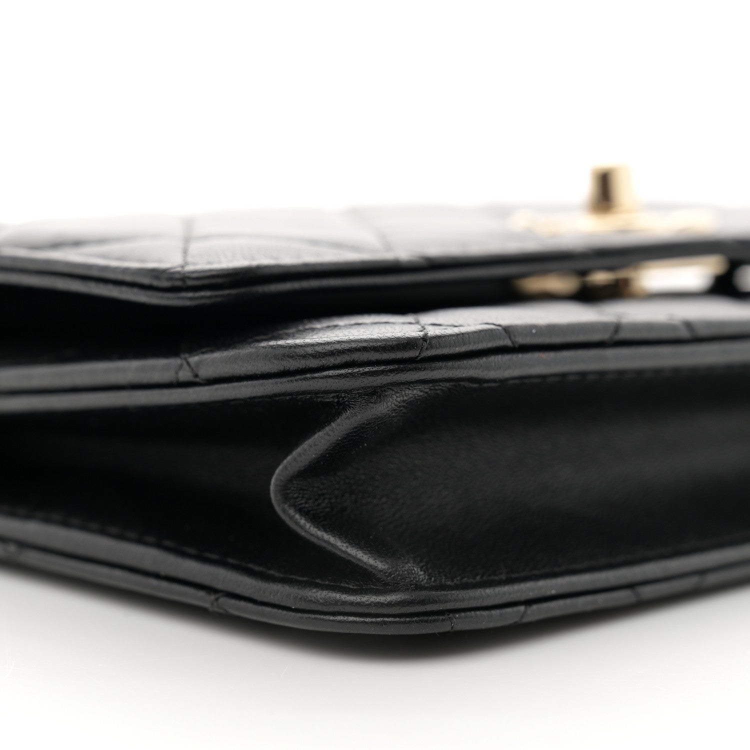 Chanel Lambskin Quilted Trendy CC Wallet On Chain WOC Black 9 of 11