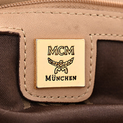 MCM Visetos Drawstring Bucket Bag Beige 6 of 14