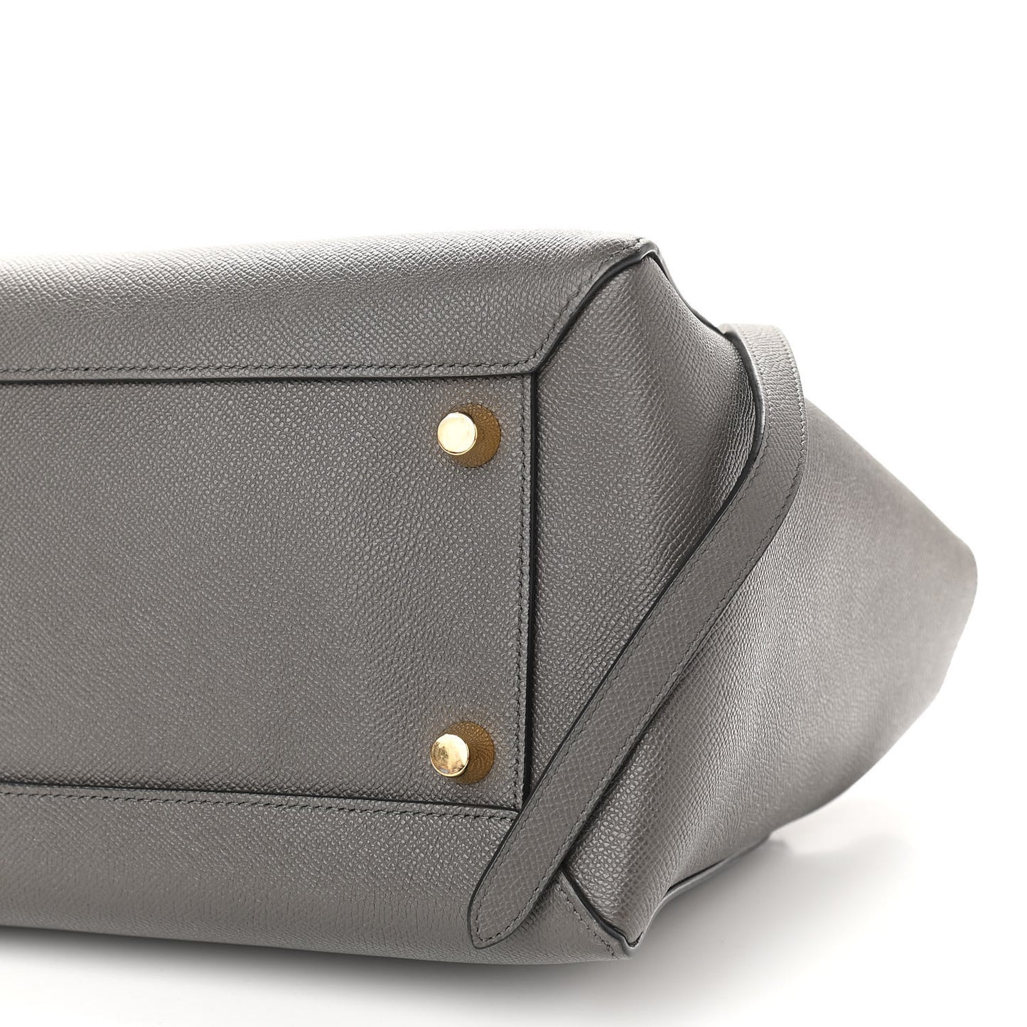 Grained Calfskin Mini Belt Bag Grey