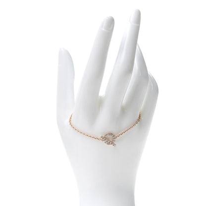 Hermes 18K Rose Gold Diamond Finesse Bracelet SH 2 of 6