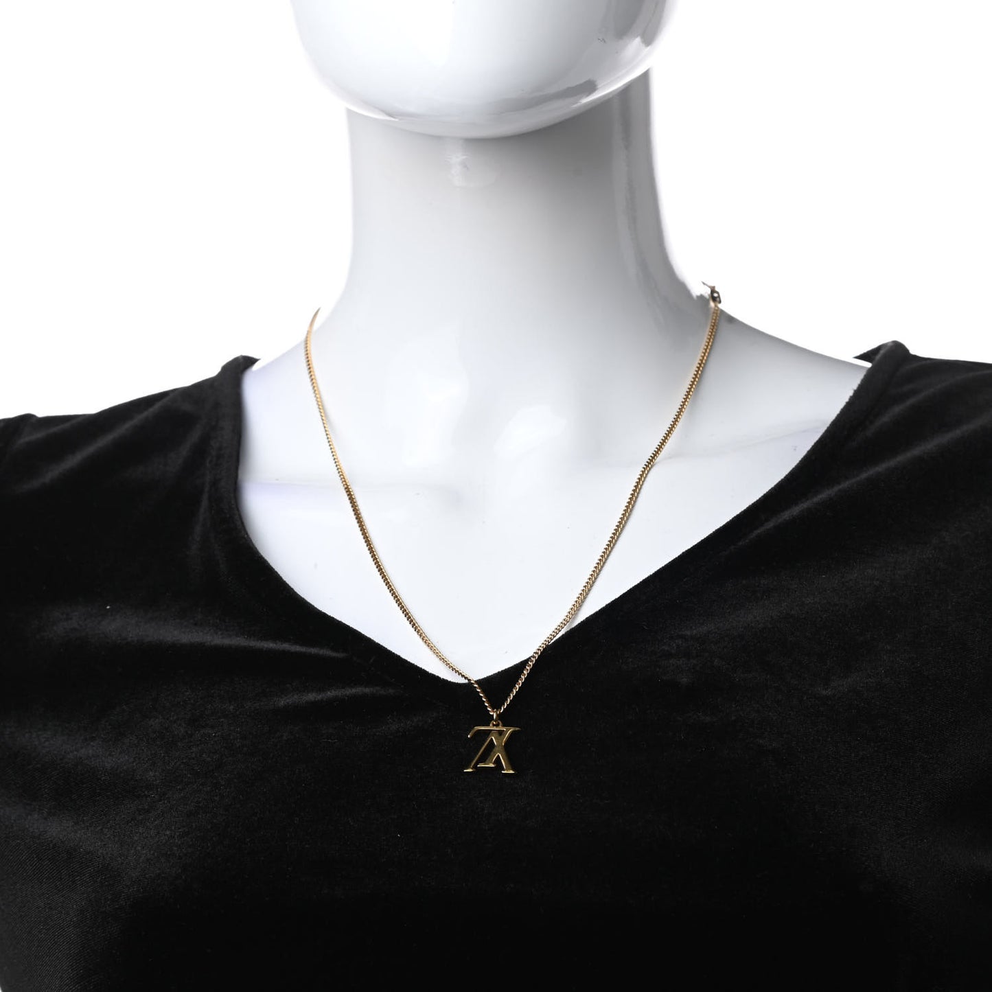LV Upside Down Necklace Gold
