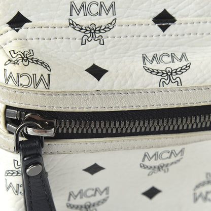 MCM Visetos Small Sprinkle Stud Stark Backpack White 10 of 15