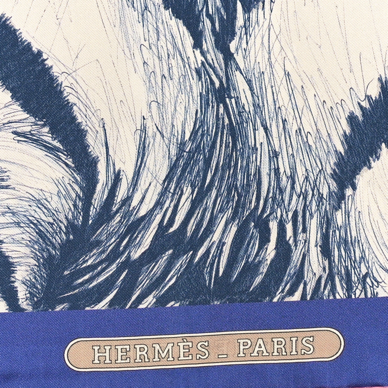Hermes Silk Tiger Royal Double Face Scarf 90 Rose Bleu Multicolor 4 of 6