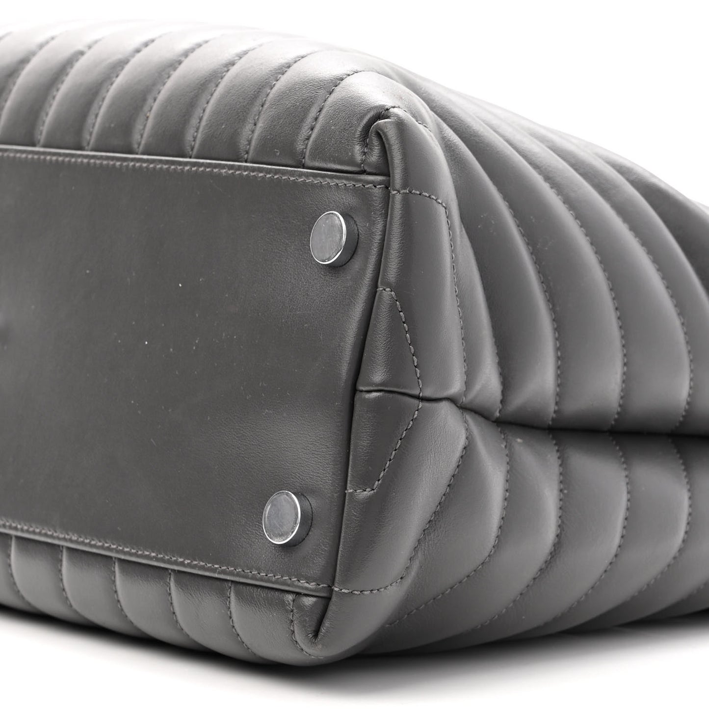 Calfskin Y Quilted Monogram Large Loulou Shopper Storm