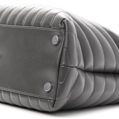 Saint Laurent Calfskin Y Quilted Monogram Large Loulou Shopper Storm 9 of 11
