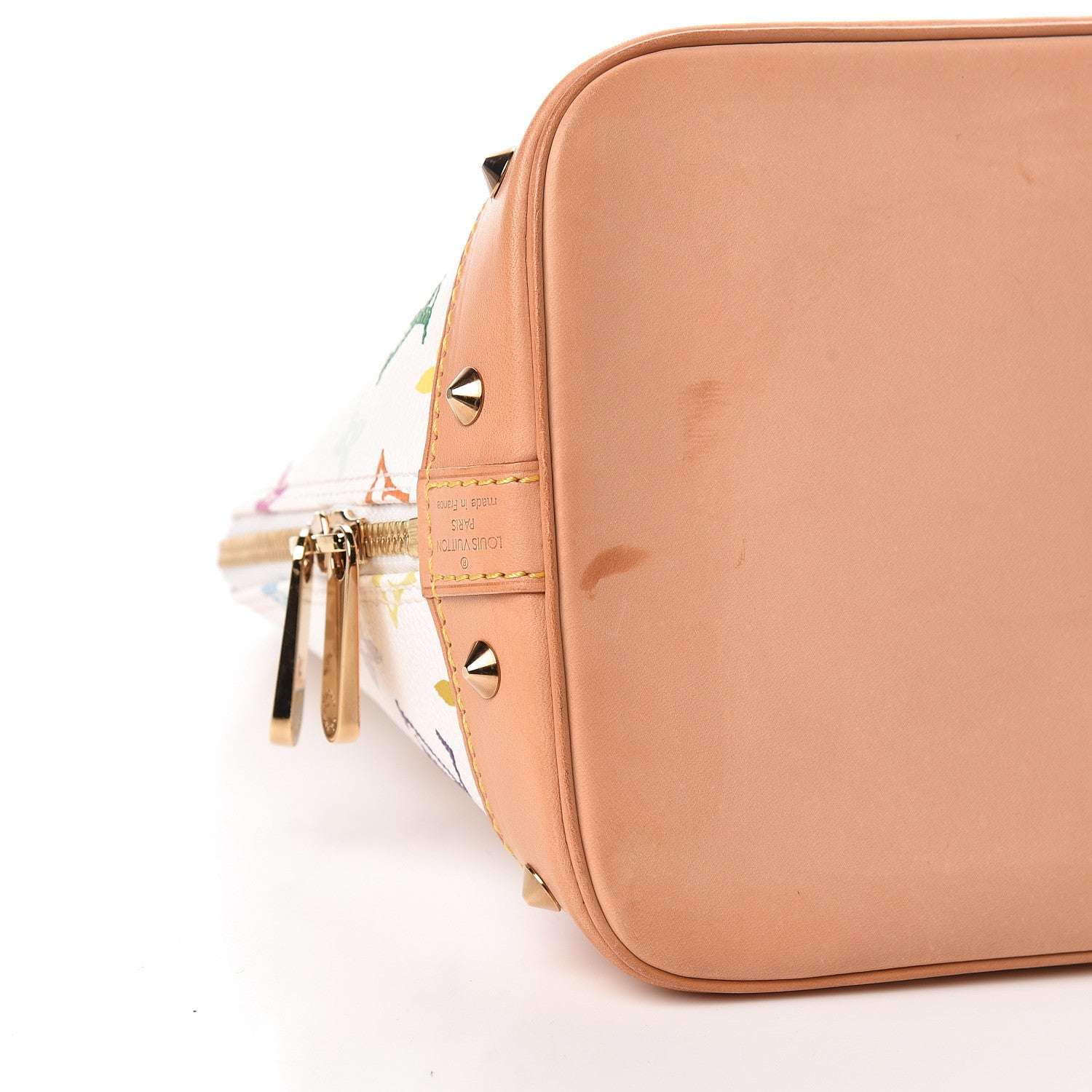 Louis Vuitton Monogram Multicolor Alma White 8 of 12