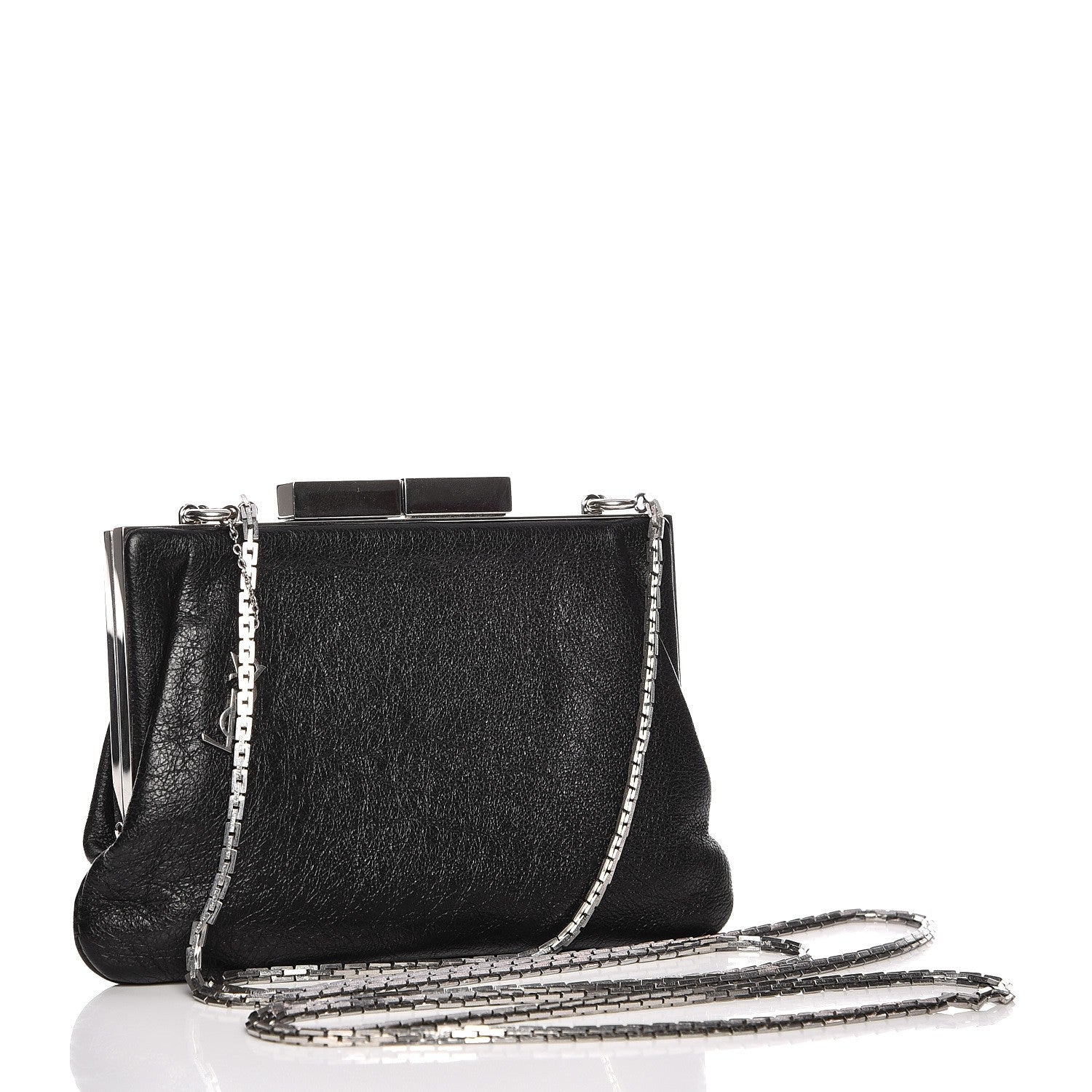 Saint Laurent Lambskin Small Bijoux Bag Black 3 of 7