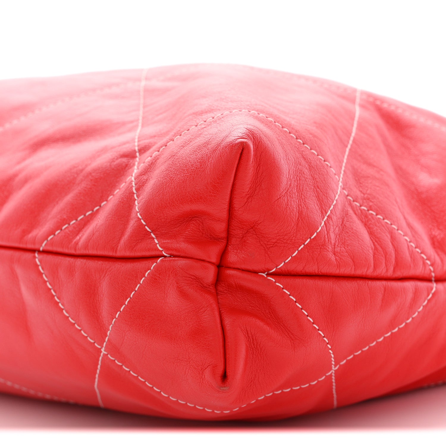 Chanel Shiny Calfskin Stitched Quilted Small Chanel 22 Red 11 of 11