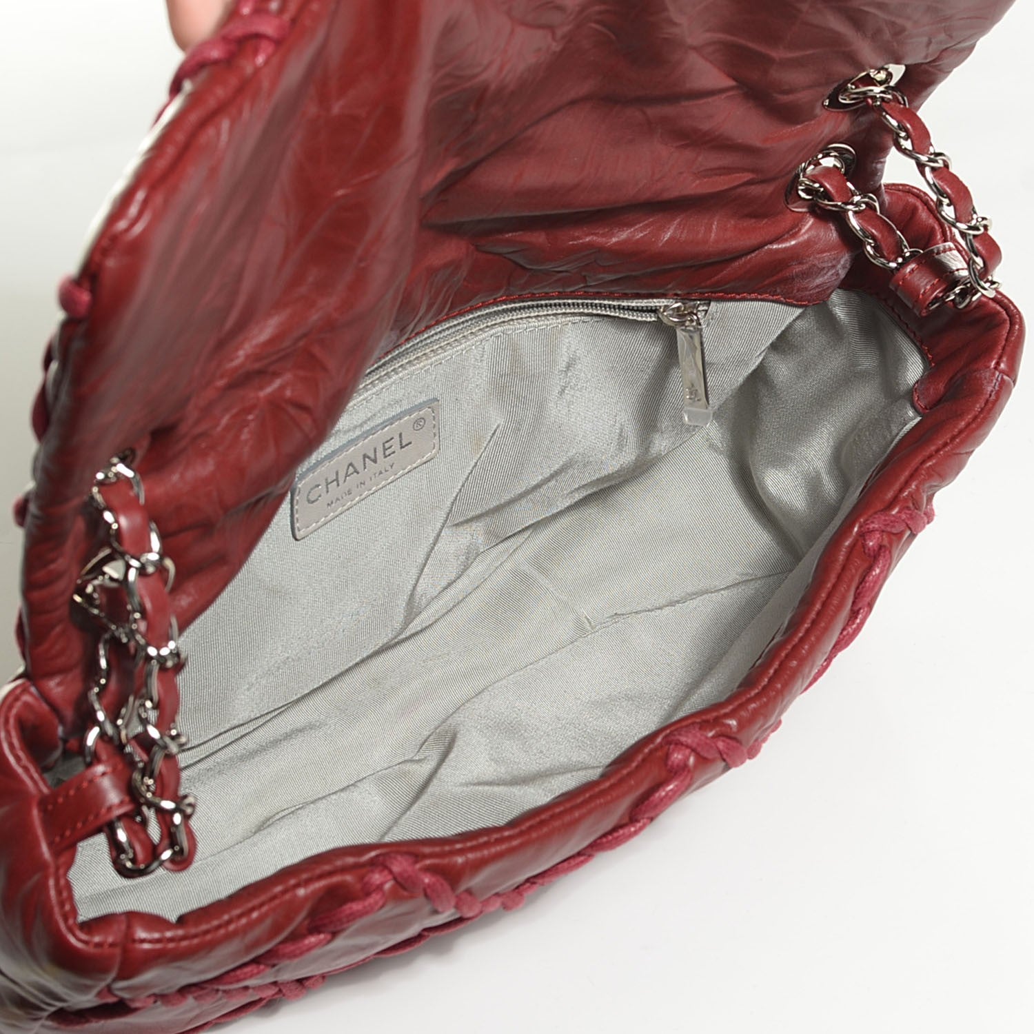 Chanel Calfskin Medium Ultra Stitch Flap Dark Red 5 of 7
