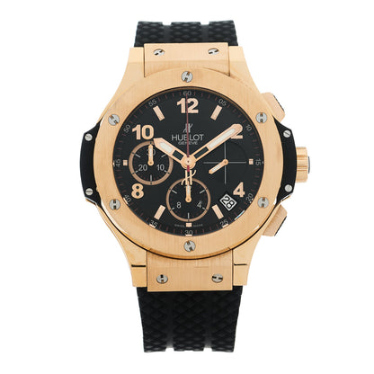 Hublot 18K Rose Gold Rubber 41mm Big Bang Automatic Watch Black 341.PX.130.RX 1 of 4