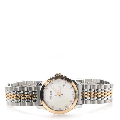 Gucci Stainless Steel Diamond 27mm 126.5 G-Timeless Quartz Watch White 3 of 7