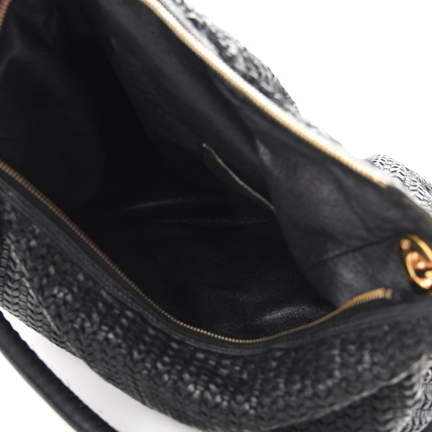 Christian Dior Lambskin Woven Dior Soft Hobo Black 5 of 13