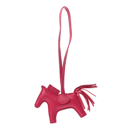 Hermes Milo Lambskin Grigri Rodeo Horse Bag Charm PM Rose Mexico 1 of 5