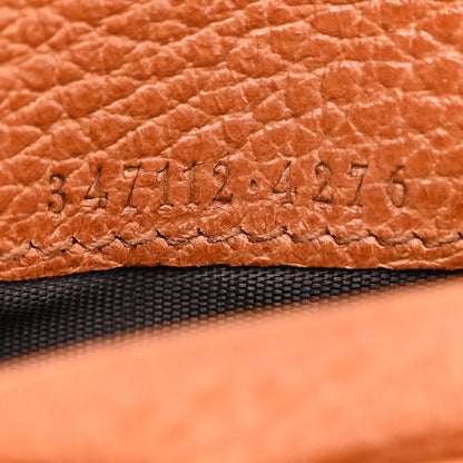 Gucci Grained Calfskin Continental Zip Wallet Tan 7 of 12