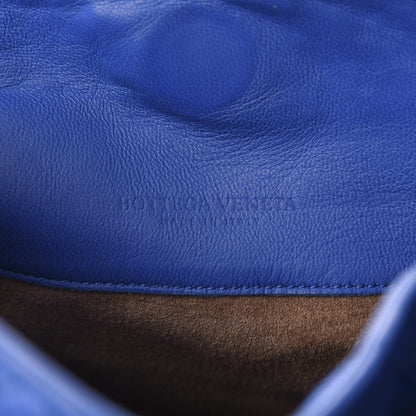 Bottega Veneta Nappa Intrecciato Parachute Bag Signal Blue 8 of 9
