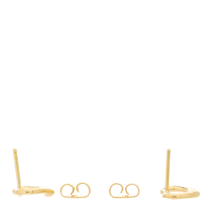 Tiffany 18K Yellow Gold 11mm Elsa Peretti Open Heart Earrings 3 of 4