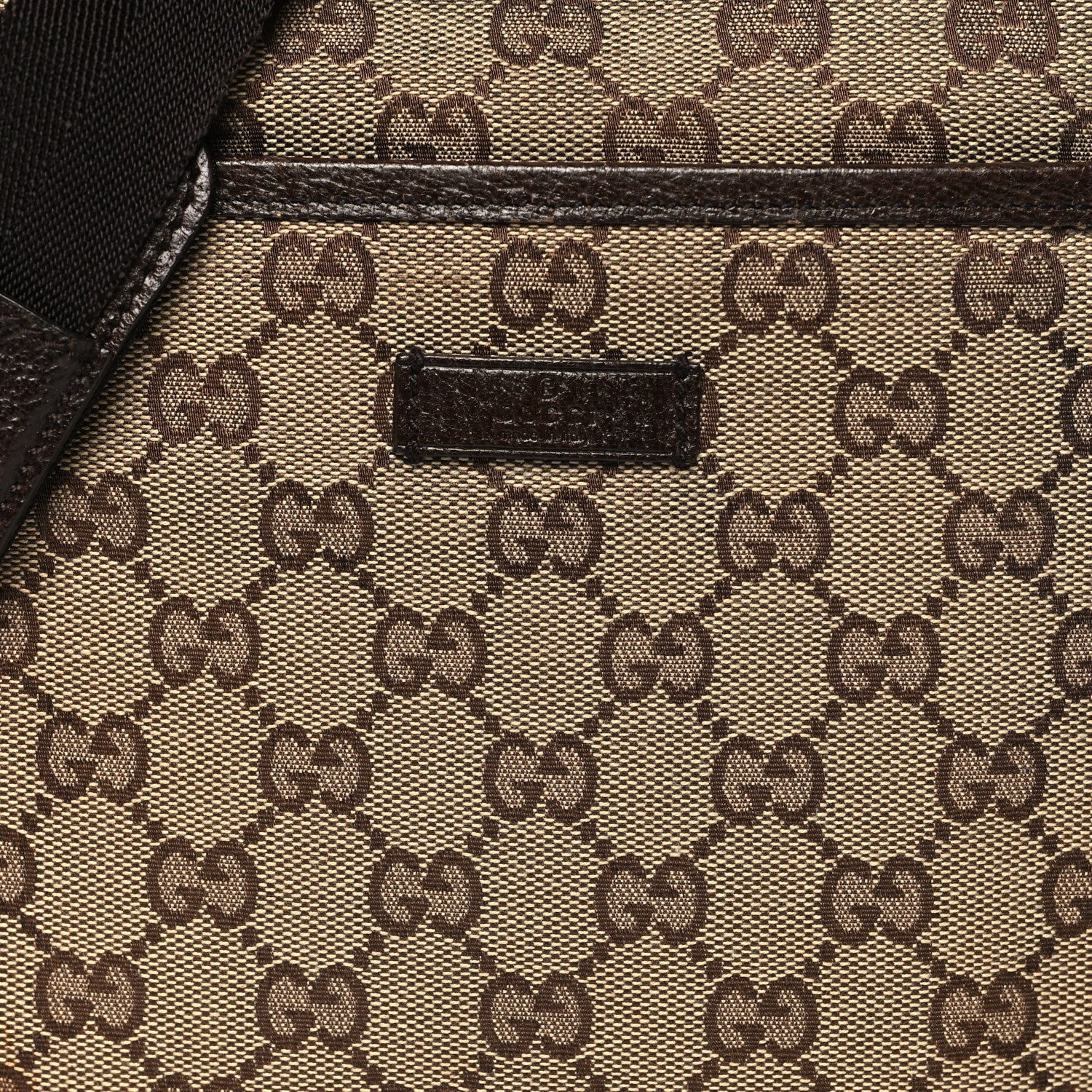 Gucci Monogram Flat Messenger Bag Dark Brown 8 of 11