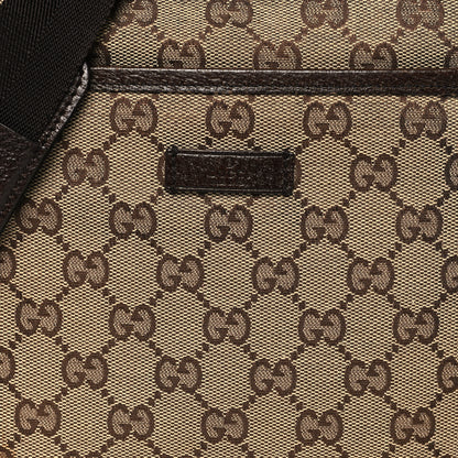 Gucci Monogram Flat Messenger Bag Dark Brown 8 of 11