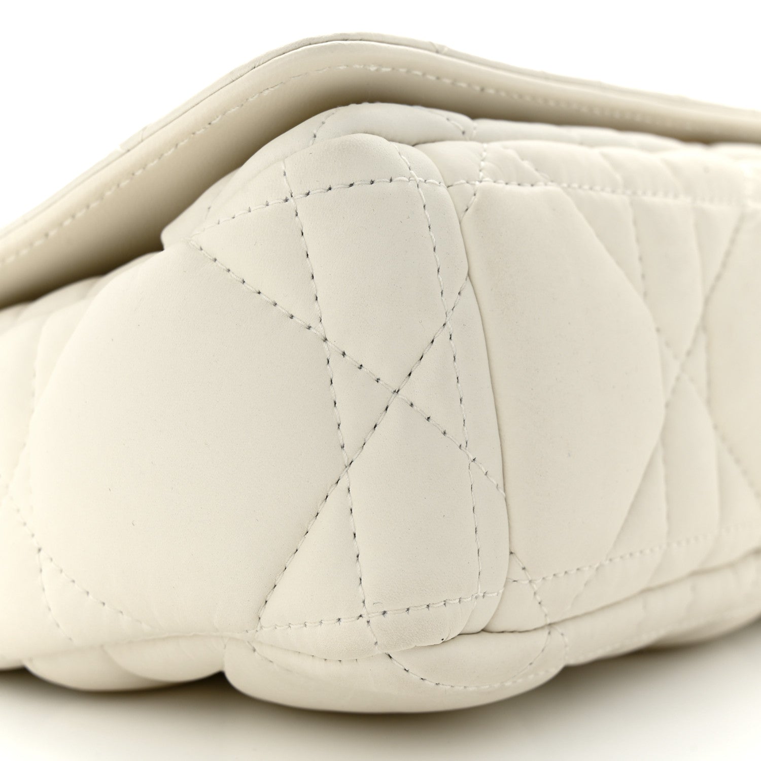 Christian Dior Calfskin Macrocannage Mini Caro Bag White 9 of 13