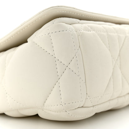 Christian Dior Calfskin Macrocannage Mini Caro Bag White 9 of 13