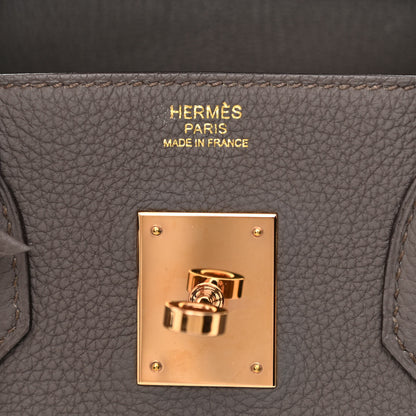 Hermes Togo Birkin 30 Etain 6 of 10