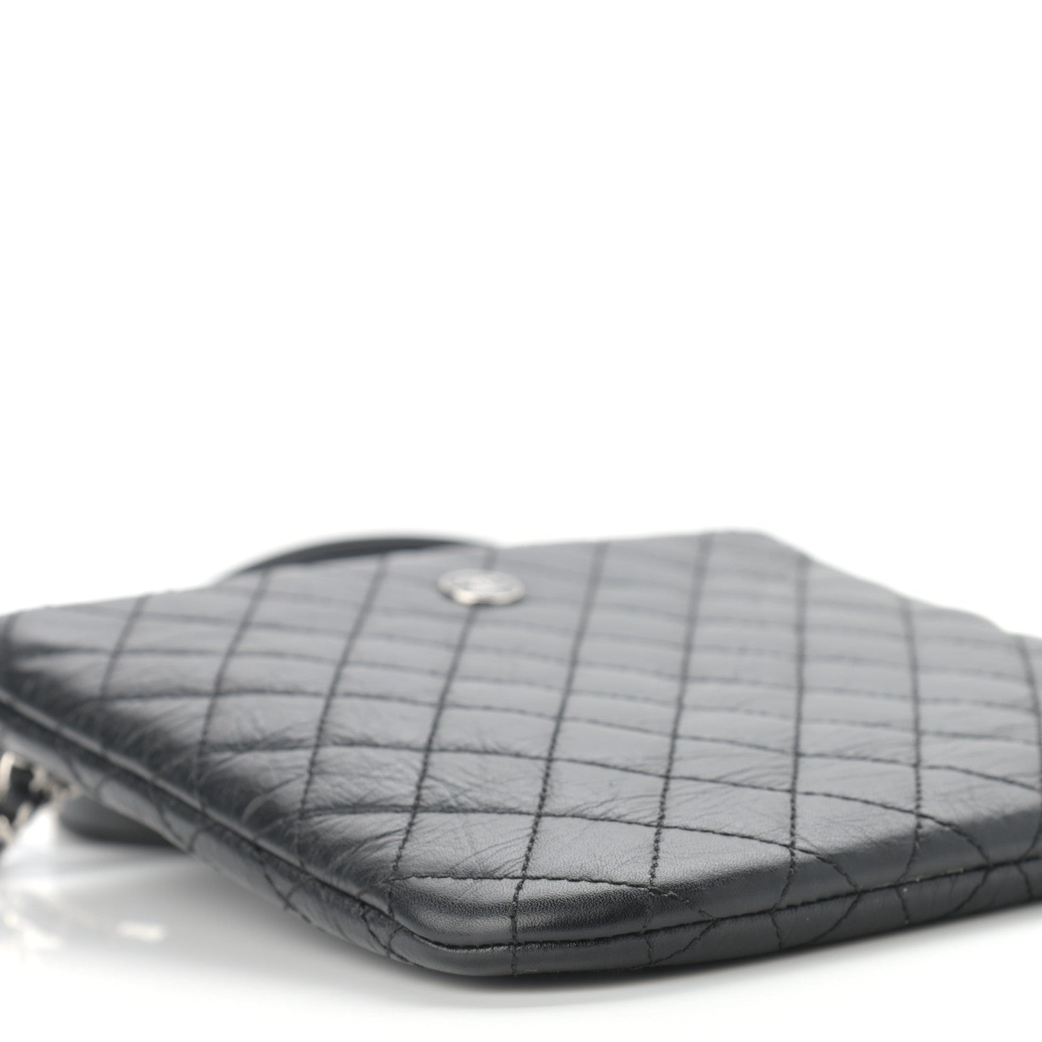 Chanel Aged Calfskin Quilted Crossbody Bag Black 11 of 12