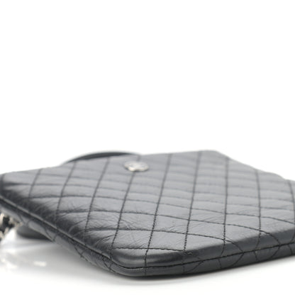 Chanel Aged Calfskin Quilted Crossbody Bag Black 11 of 12