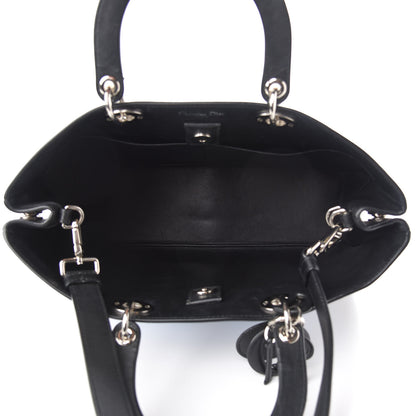 Christian Dior Smooth Calfskin Tri-Color Diorissimo Pocket Tote Black Blue Red 7 of 14