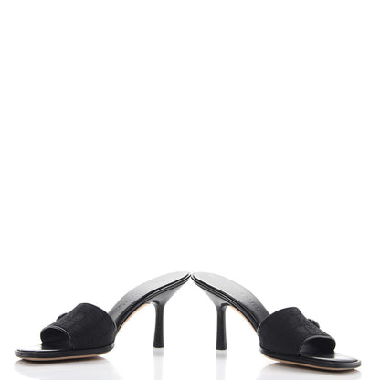 Chanel Nylon Travel Ligne CC Mules 37 Black 5 of 11
